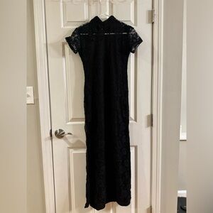 Elegant Black Lace Dress